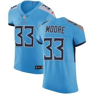 Nike A.J. Moore Men's Elite Tennessee Titans Light Blue Team Color Vapor Untouchable Jersey