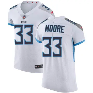 Nike A.J. Moore Men's Elite Tennessee Titans White Vapor Untouchable Jersey