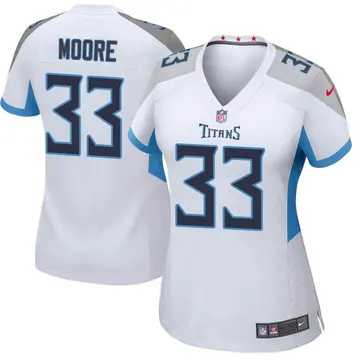 Nike A.J. Moore Women's Game Tennessee Titans White Jersey