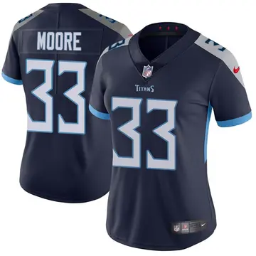 Nike A.J. Moore Women's Limited Tennessee Titans Navy Vapor Untouchable Jersey