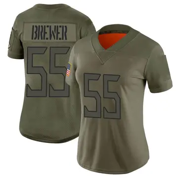 Nike Aaron Brewer Women's Limited Tennessee Titans Camo 2019 Salute to Service Jersey