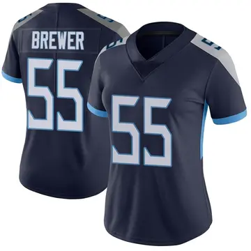 Nike Aaron Brewer Women's Limited Tennessee Titans Navy Vapor Untouchable Jersey
