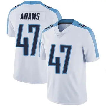 Nike Andrew Adams Men's Limited Tennessee Titans White Vapor Untouchable Jersey
