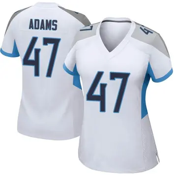 Nike Andrew Adams Women's Game Tennessee Titans White Jersey