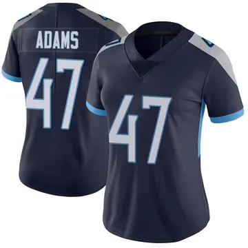 Nike Andrew Adams Women's Limited Tennessee Titans Navy Vapor Untouchable Jersey