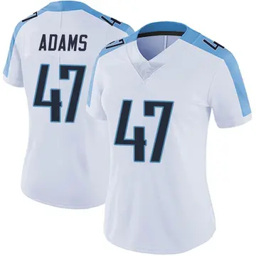 Nike Andrew Adams Women's Limited Tennessee Titans White Vapor Untouchable Jersey