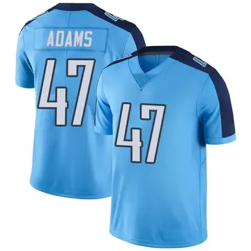 Nike Andrew Adams Youth Limited Tennessee Titans Light Blue Color Rush Jersey