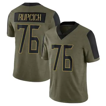 Nike Andrew Rupcich Men's Limited Tennessee Titans Olive 2021 Salute To Service Jersey