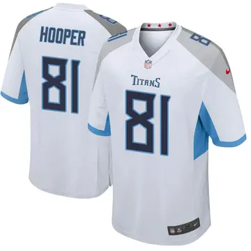 Nike Austin Hooper Men's Game Tennessee Titans White Jersey