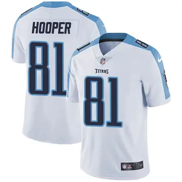 Nike Austin Hooper Men's Limited Tennessee Titans White Vapor Untouchable Jersey