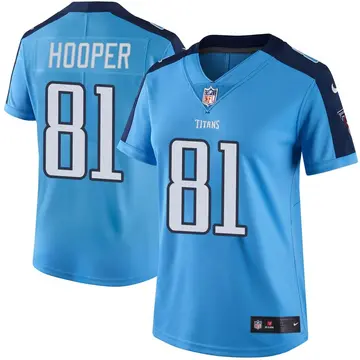 Nike Austin Hooper Women's Limited Tennessee Titans Light Blue Color Rush Jersey