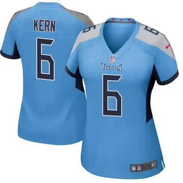 Nike Brett Kern Women's Game Tennessee Titans Light Blue Jersey