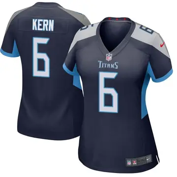 Nike Brett Kern Women's Game Tennessee Titans Navy Jersey
