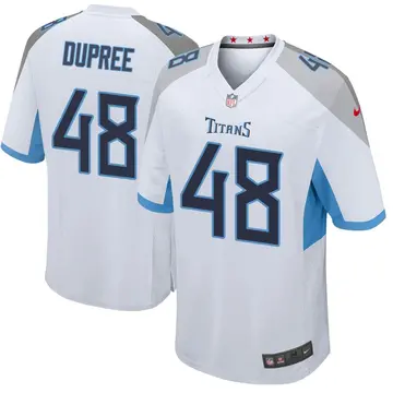 Nike Bud Dupree Men's Game Tennessee Titans White Jersey