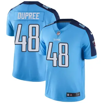 Nike Bud Dupree Men's Limited Tennessee Titans Light Blue Color Rush Jersey