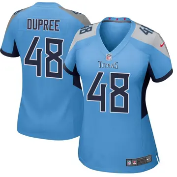 Nike Bud Dupree Women's Game Tennessee Titans Light Blue Jersey