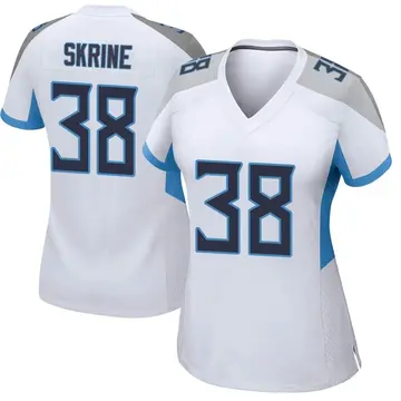 Nike Buster Skrine Women's Game Tennessee Titans White Jersey