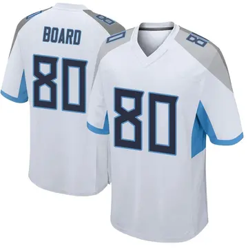Nike C.J. Board Men's Game Tennessee Titans White Jersey