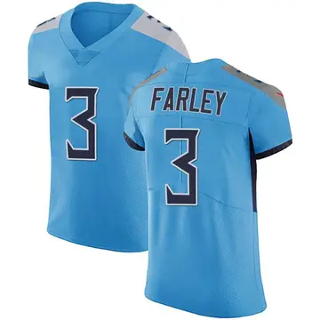 Nike Caleb Farley Men's Elite Tennessee Titans Light Blue Team Color Vapor Untouchable Jersey