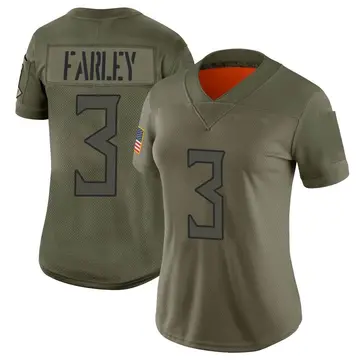 Nike Caleb Farley Women's Limited Tennessee Titans Camo 2019 Salute to Service Jersey