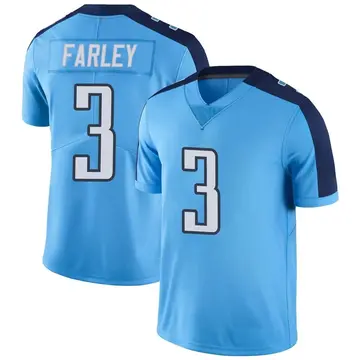 Nike Caleb Farley Youth Limited Tennessee Titans Light Blue Color Rush Jersey