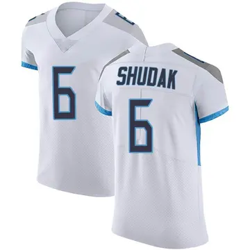 Nike Caleb Shudak Men's Elite Tennessee Titans White Vapor Untouchable Jersey