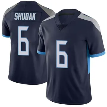 Nike Caleb Shudak Men's Limited Tennessee Titans Navy Vapor Untouchable Jersey