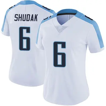 Nike Caleb Shudak Women's Limited Tennessee Titans White Vapor Untouchable Jersey