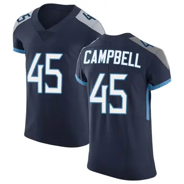 Nike Chance Campbell Men's Elite Tennessee Titans Navy Vapor Untouchable Jersey