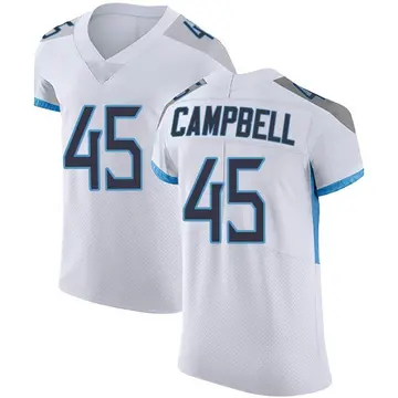 Nike Chance Campbell Men's Elite Tennessee Titans White Vapor Untouchable Jersey