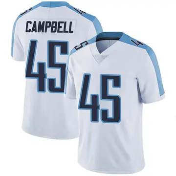 Nike Chance Campbell Men's Limited Tennessee Titans White Vapor Untouchable Jersey