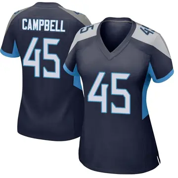 Nike Chance Campbell Women's Game Tennessee Titans Navy Jersey