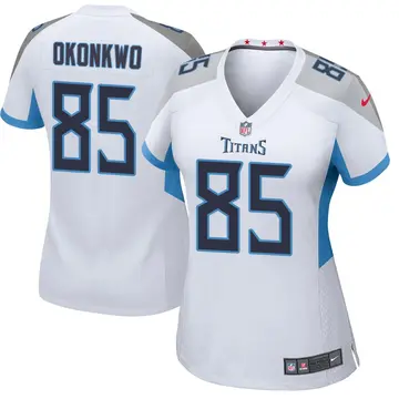 Nike Chigoziem Okonkwo Women's Game Tennessee Titans White Jersey