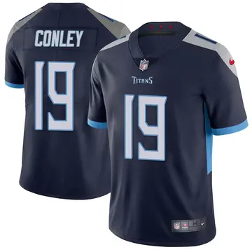 Nike Chris Conley Men's Limited Tennessee Titans Navy Vapor Untouchable Jersey