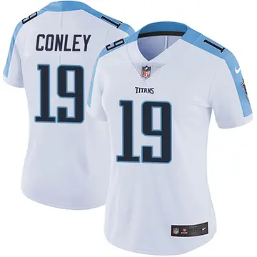 Nike Chris Conley Women's Limited Tennessee Titans White Vapor Untouchable Jersey