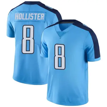 Nike Cody Hollister Men's Limited Tennessee Titans Light Blue Color Rush Jersey