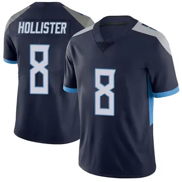 Nike Cody Hollister Men's Limited Tennessee Titans Navy Vapor Untouchable Jersey