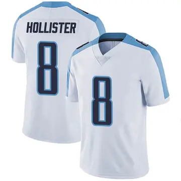 Nike Cody Hollister Men's Limited Tennessee Titans White Vapor Untouchable Jersey