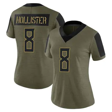 Nike Cody Hollister Women's Limited Tennessee Titans Olive 2021 Salute To Service Jersey
