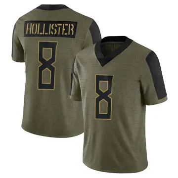 Nike Cody Hollister Youth Limited Tennessee Titans Olive 2021 Salute To Service Jersey
