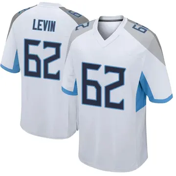 Nike Corey Levin Men's Game Tennessee Titans White Jersey