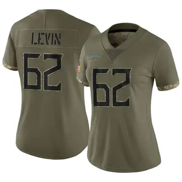 Nike Corey Levin Women's Limited Tennessee Titans Olive 2022 Salute To Service Jersey