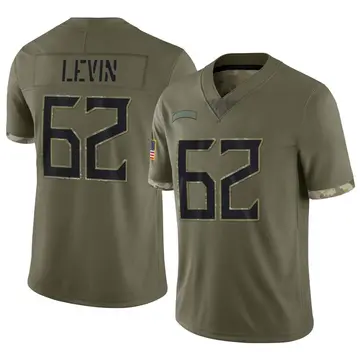 Nike Corey Levin Youth Limited Tennessee Titans Olive 2022 Salute To Service Jersey