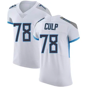 Nike Curley Culp Men's Elite Tennessee Titans White Vapor Untouchable Jersey