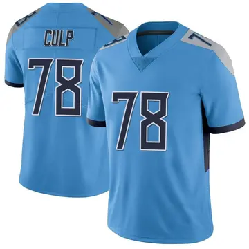 Nike Curley Culp Men's Limited Tennessee Titans Light Blue Vapor Untouchable Jersey