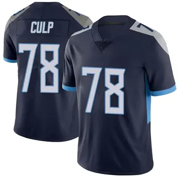 Nike Curley Culp Men's Limited Tennessee Titans Navy Vapor Untouchable Jersey