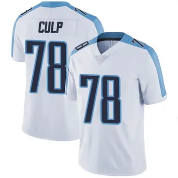 Nike Curley Culp Men's Limited Tennessee Titans White Vapor Untouchable Jersey