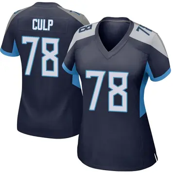 Nike Curley Culp Women's Game Tennessee Titans Navy Jersey