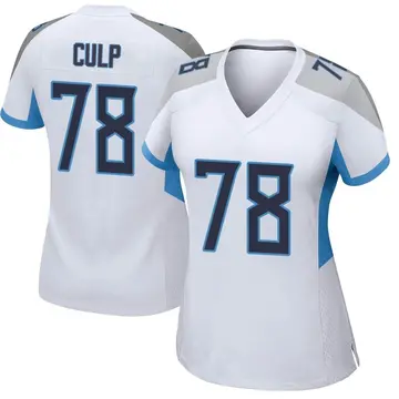 Nike Curley Culp Women's Game Tennessee Titans White Jersey