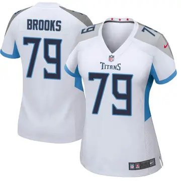 Nike Curtis Brooks Women's Game Tennessee Titans White Jersey